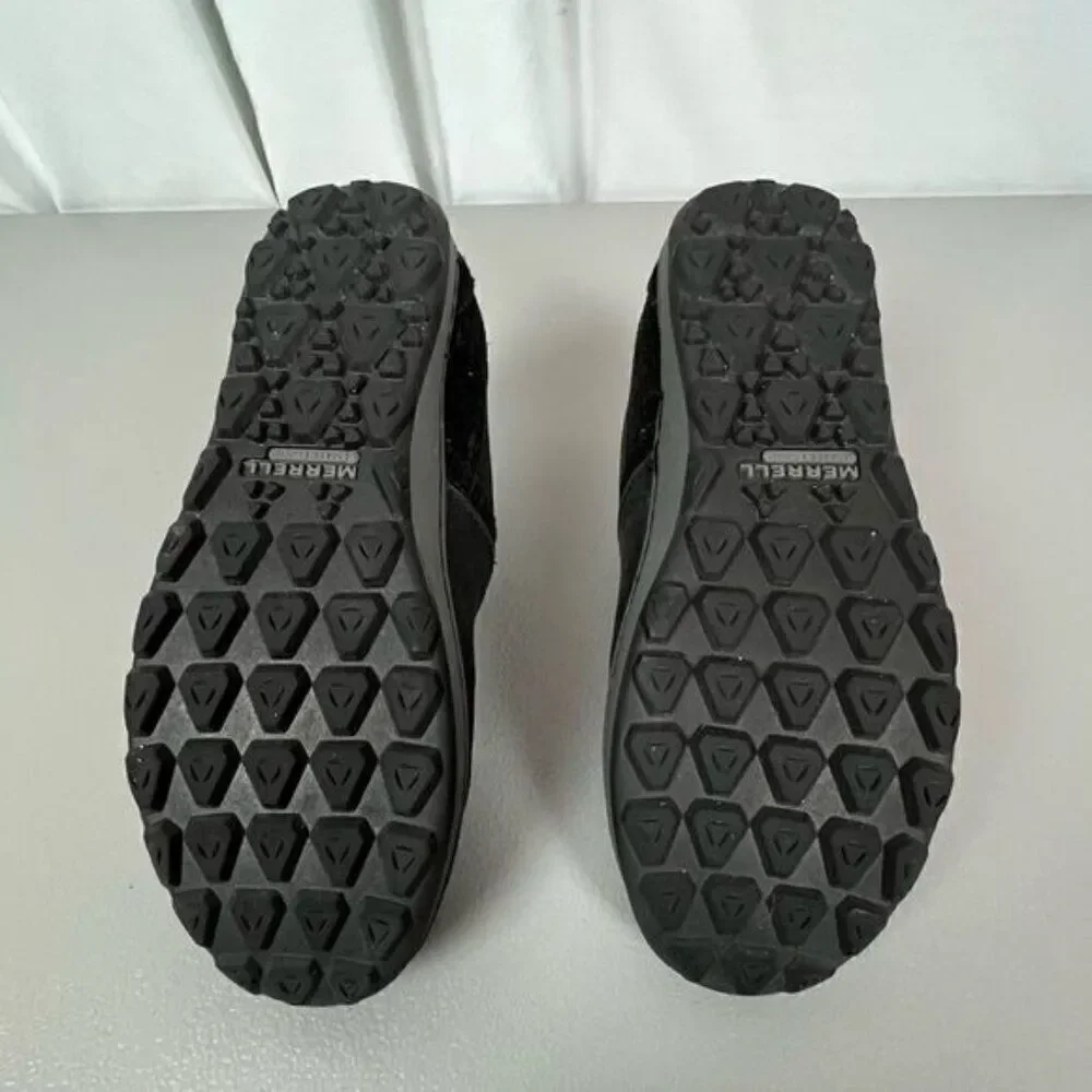 MERRELL WOMENS SLIP ON LOAFERS BLACK SIZE 6 1/2